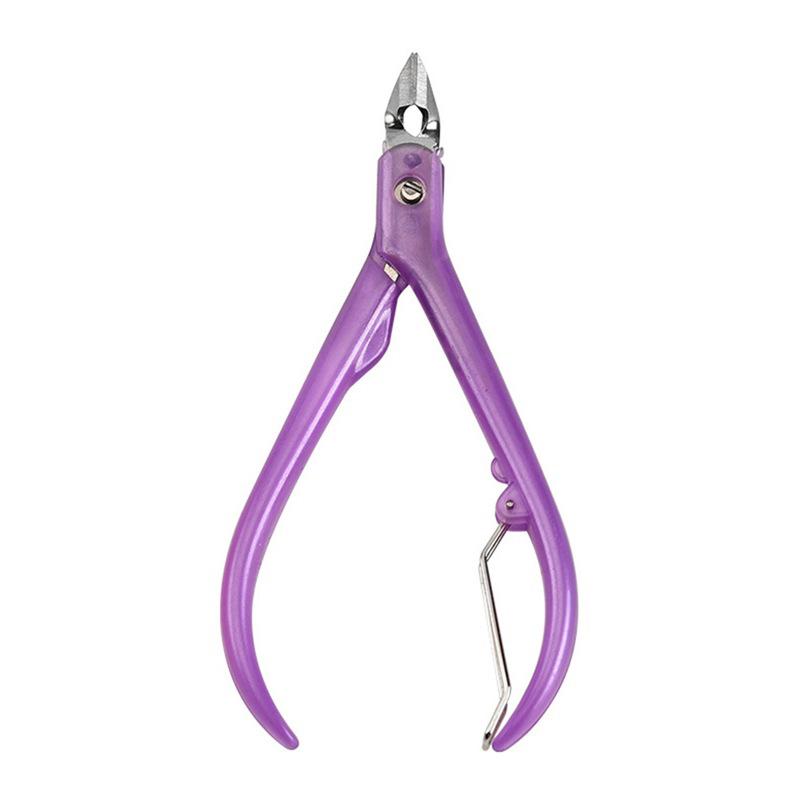 

Профессиональные кусачки для кутикулы из нержавеющей стали, маникюрный клиппер, средство для удаления омертвевшей кожи, педикюрные щипцы с клювом орла, инструменты фиолетовый