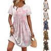 Dresses For Women Short Sleeve O Neck Casual Dresses Waist Maternity Dress With Pockets