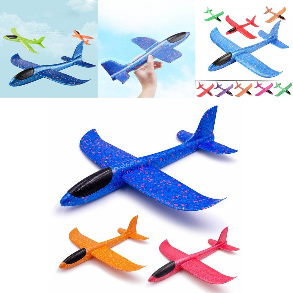 Colorful Non-electric Hand-throw Glider Foam Airplane Toy For Kids