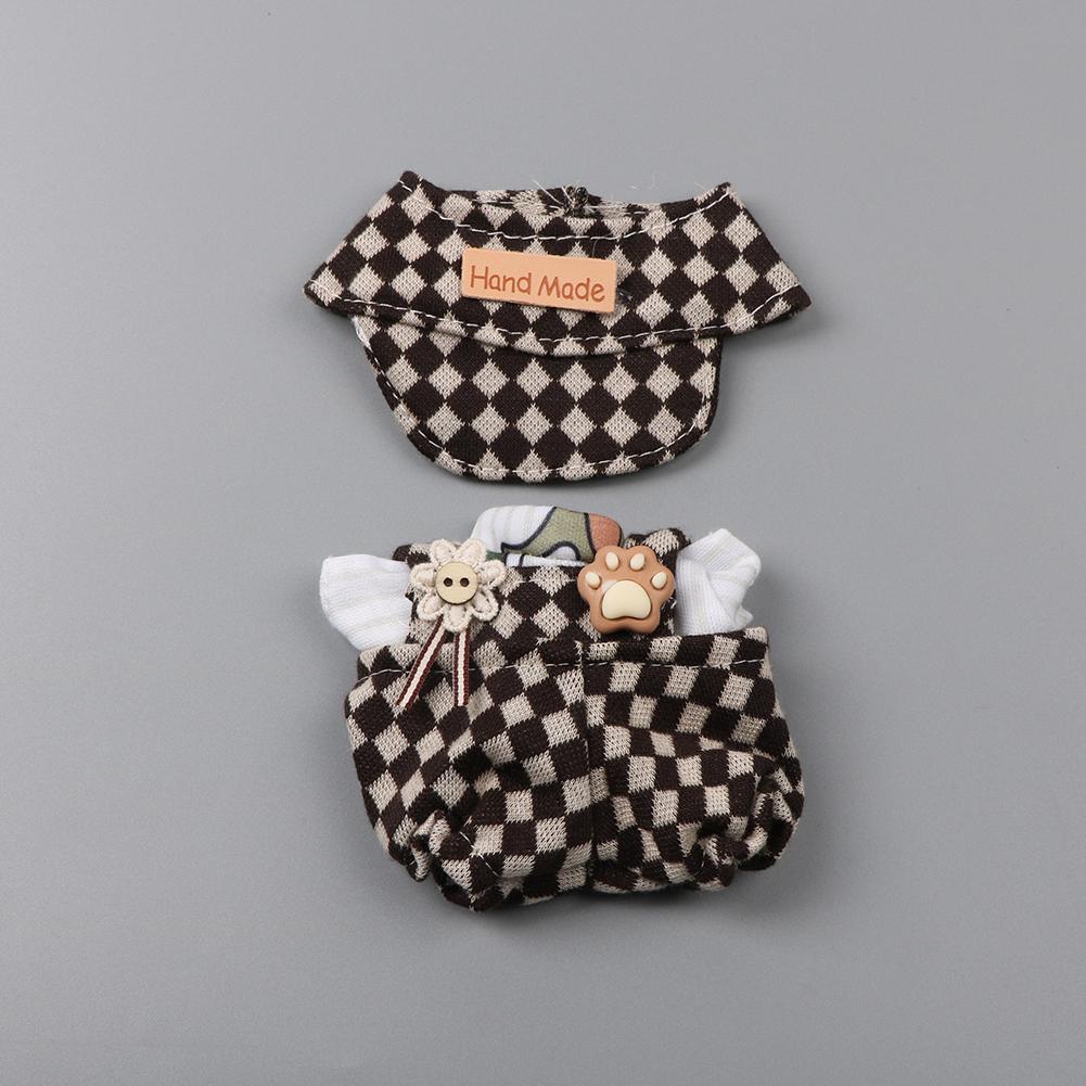 For 17cm Labubu Doll Clothes Fashion Clothes Hoodies Doll Clothes Color Match Hoodies Dolls Accessories Cute Decoration Little Cloths