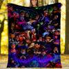 1pc Villains1 Theme Blanket - Digital Print, Polyester, Cozy for All Seasons, Perfect for Outdoor, and Travel