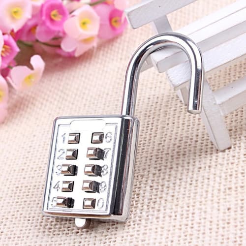 MIFO Padlock, Push Button, Password Lock, Fixed Number, Suitcase Luggage, Locker Room, Warehouse, Shed, Toolbox, Anti-Theft, Durable and Secure Padloc