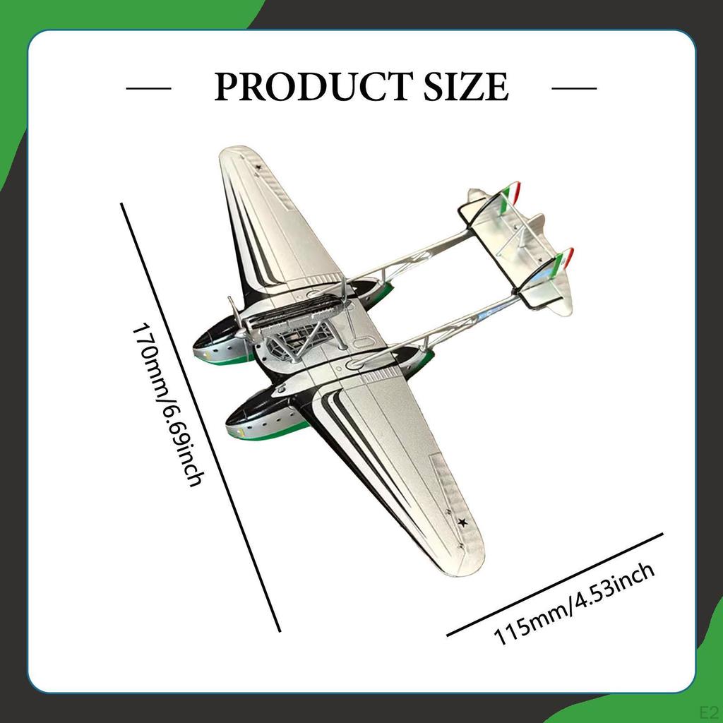 1/144 Diecast Aircraft Model Enthusiasts Collection Home Decor Metal Airplane Seaplane for Bedroom