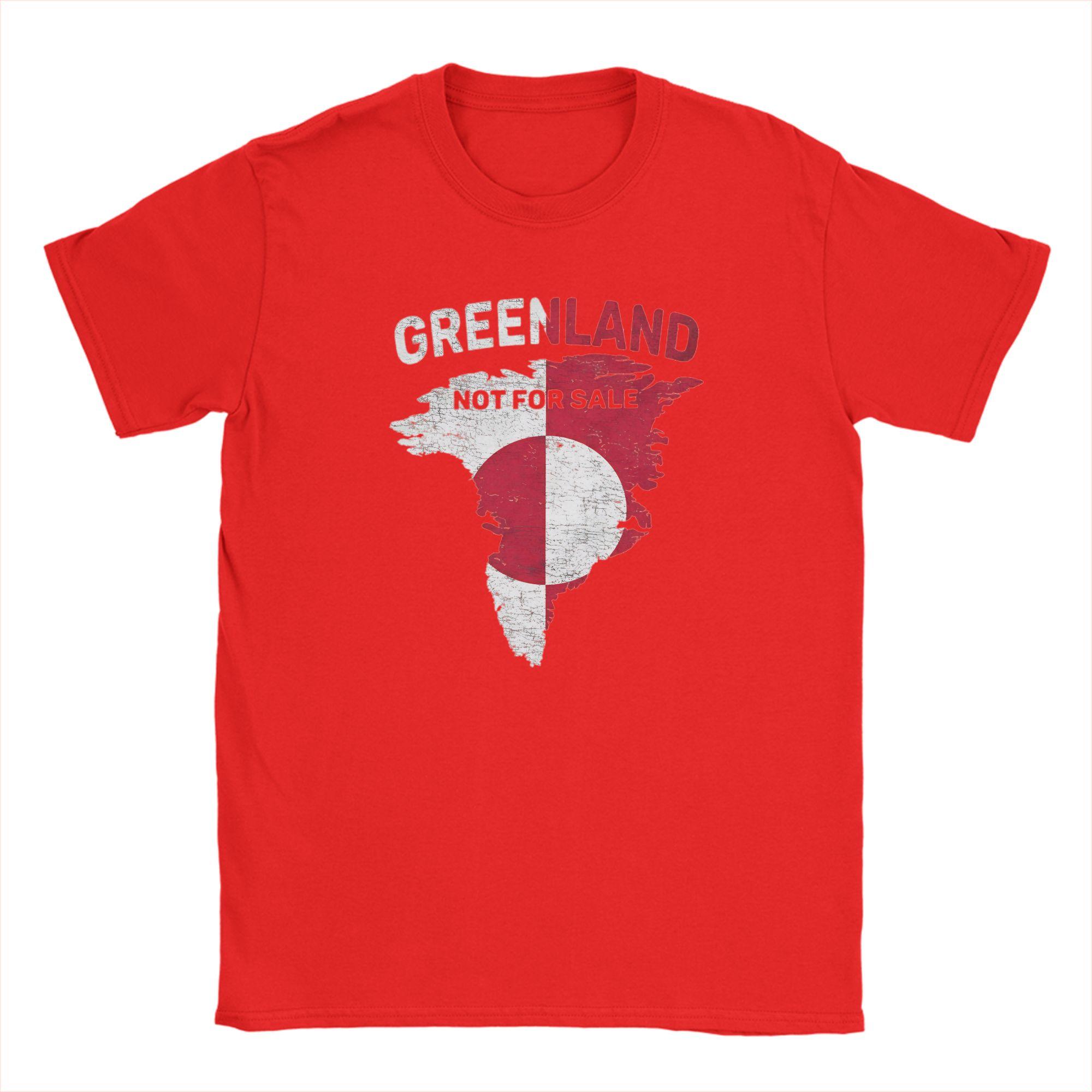 

Greenland Not For Sale Men T Shirts Novelty Tee Shirt Short Sleeve Crew Neck TShirt Cotton Plus Size Tops S