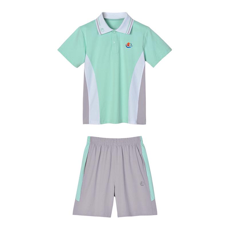 Yichun City, Jiangxi Province School Uniforms - Summer Short-Sleeved Polo for Kindergarten and Primary/Secondary Students