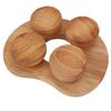 Wooden Sauna Headrest with Rotatable Disc Sauna Pillow for Neck Shoulder Pain Head Relaxation