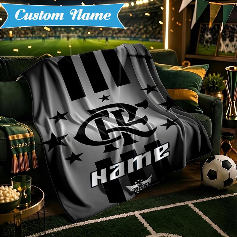 Custom Name Spirit Flamengo Blanket Lightweight Ideal Bedding Blanket Perfect for Travel, Camping, Living Rooms, Sofas, Christmas gift