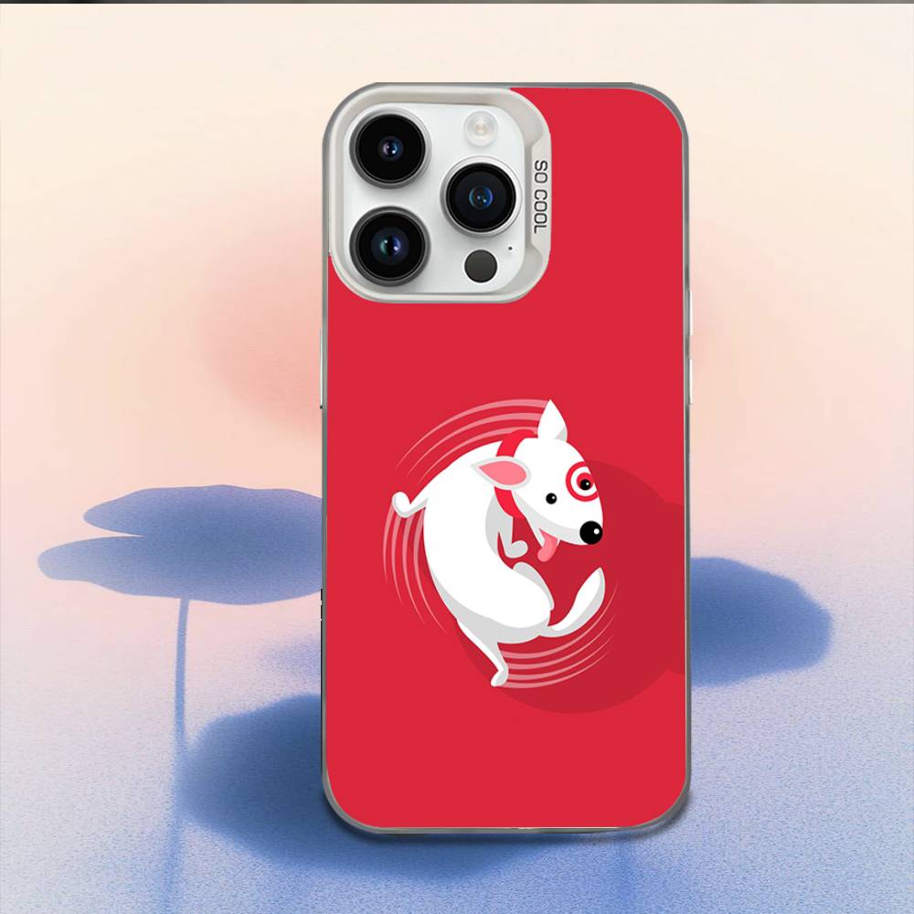 Funny Bull Terrier Dog Phone Case For iPhone 16,15,14,13,12,11,Mini,Pro,E,MAX White Candy Matte Shockproof Cover