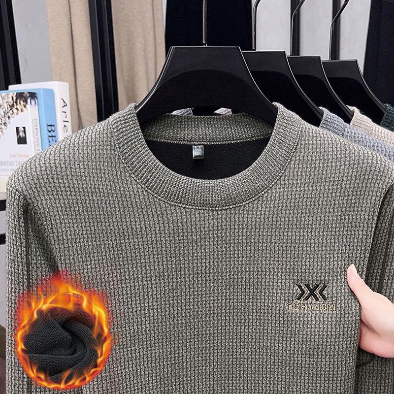 Men s Cozy Plus Velvet Thick Knit Sweater - Autumn/Winter Bestseller 2XL (150-170 lbs)