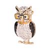 Spectacles Owl Brooch Alloy Rhinestone Cute Animal Brooch for Women Girls Festival Jewelry Gift
