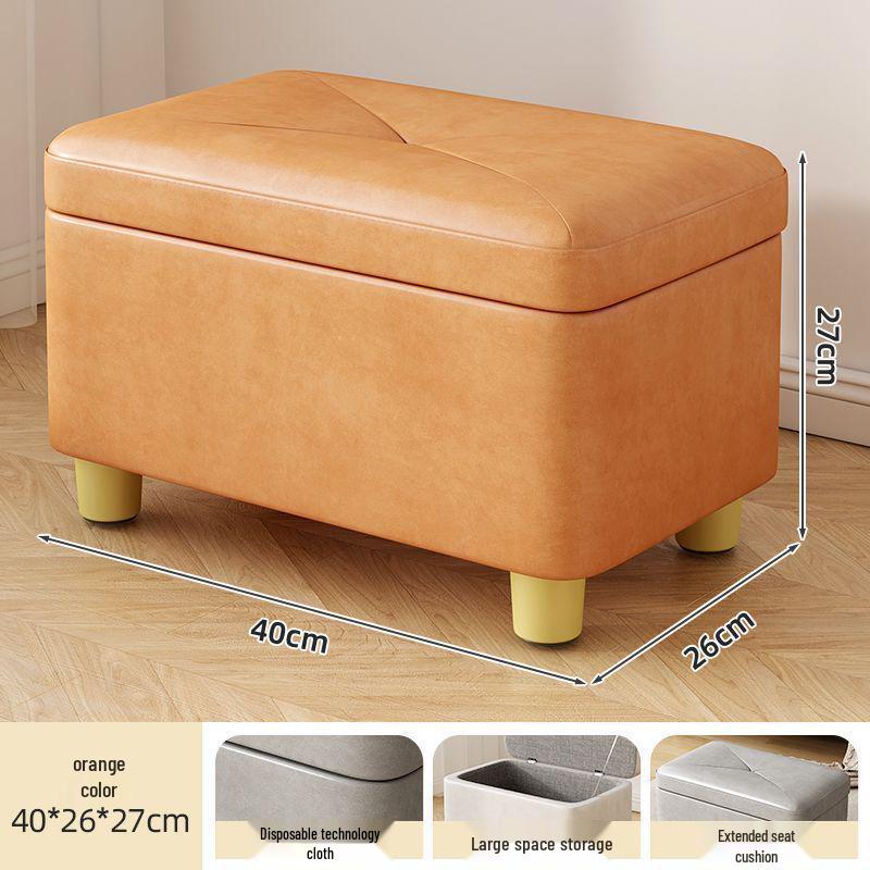 

Компактний прямокутний пуф-стілець для зберігання для передпокою - Міцне сидіння для зміни взуття