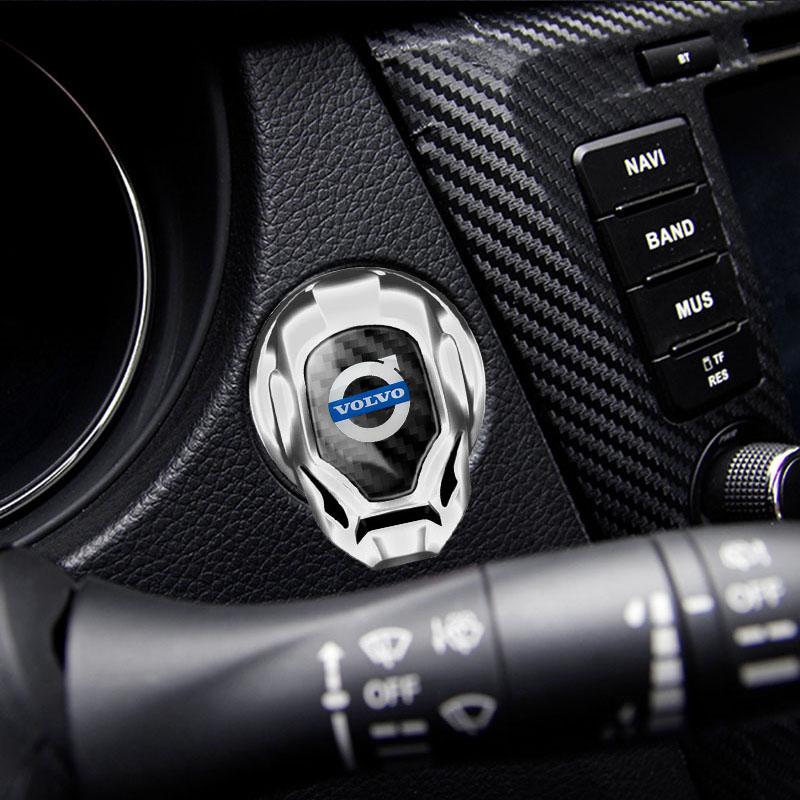 Cubierta Protectora de Botón de Arranque de Coche Pegatina para Dispositivo de Encendido Para Volvo Rdesign Polestar AWD V50 S60 XC60 S40 XC40 XC90 V60 S90