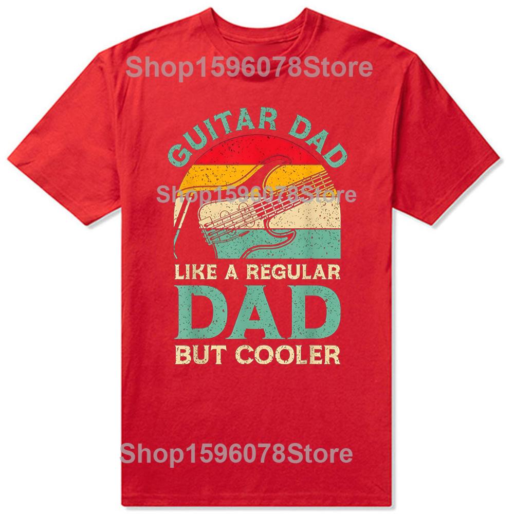 Funny Oversized Tshirt Guitar Dad Mens Clothing Guitarist Music Lover Dad Cotton Tshirt Summer Tees Fashion Fitness T Shirt S