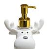 Dispensing Bottle Deer Santa Claus Snowman Design Soap Container Water-Absorbing Anti-Slip Bottom Shower Gel Bottle