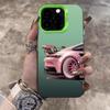 Pink Supercar Print Electroplate Silver IMD Phone Case For iPhone 17 16 15 14 13 12 11 Pro Max X XS XR 7 8 Plus 17 Air 16E Cover