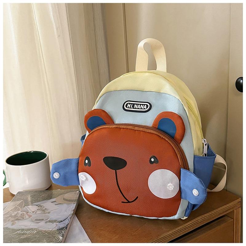 The new schoolbag is high-value, fresh and sweet, cute cartoon bear backpack, grade 1-3 student lightweight travel backpack.