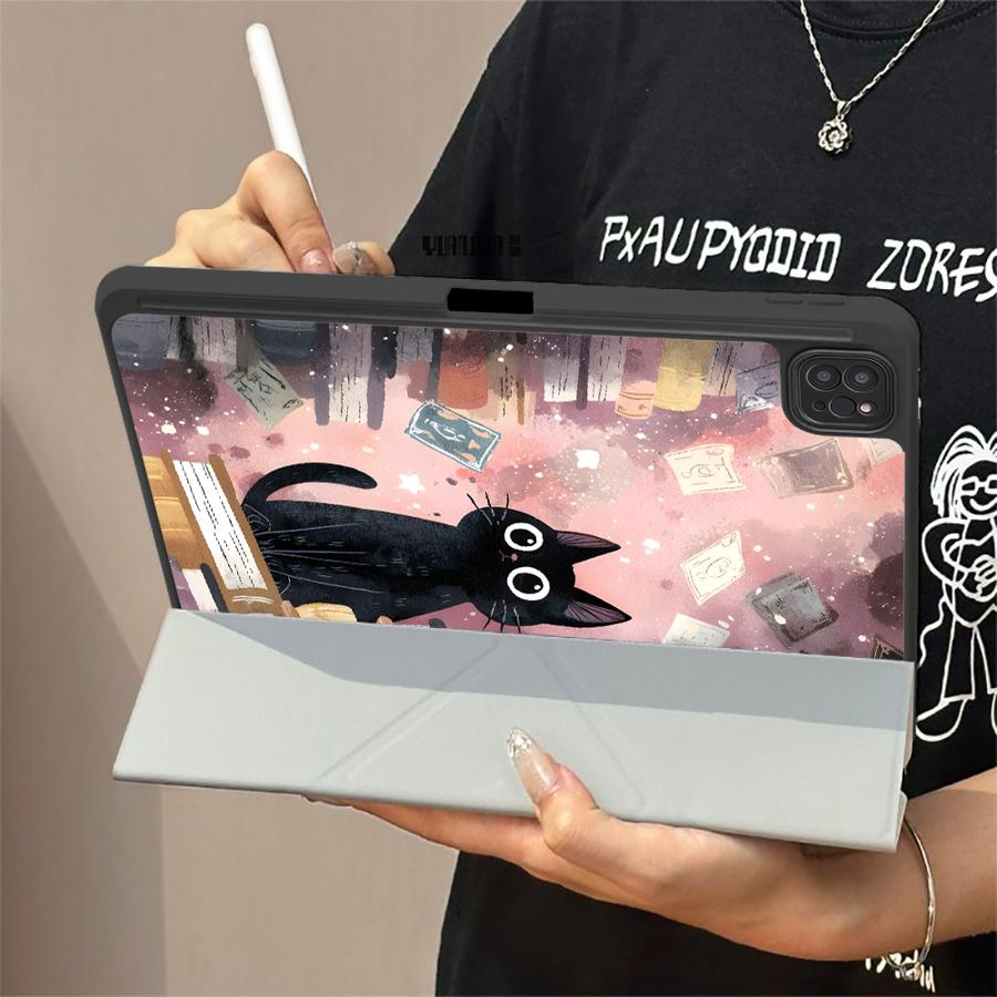 Tablet Case For iPad Air 4 5 M3 M2 1 2 M4 11inch Pro 2025 Mini 6 7 Pro 11th 10th 9th 8th 7th 12.9inch Holder Cover Cute Cartoon