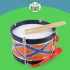 Wooden Toddler Drum Set Musical Learning Toy For Children 3+ Sensory Development Instrument With Durable Construction