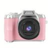 Digital Camera 1080P 48MP 2.4 Inch Screen 18x Zoom Autofocus Camera with Fill Light Keychain for Portrait Landscape