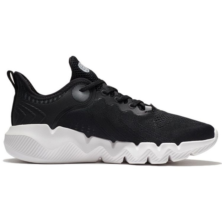 Li Ning Lightweight Trendy Sports Shock Absorbing Non-Slip Durable Low-Top Casual Shoes Men sneaker Black AGLS023-1