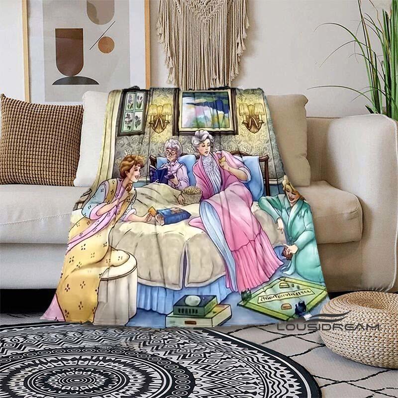 Classic Tv Throw Blanket Golden Girls Friend Ship Flannel Lightweight Plush Fuzzy Cozy Soft Blankets and Throws Custom Blankets2