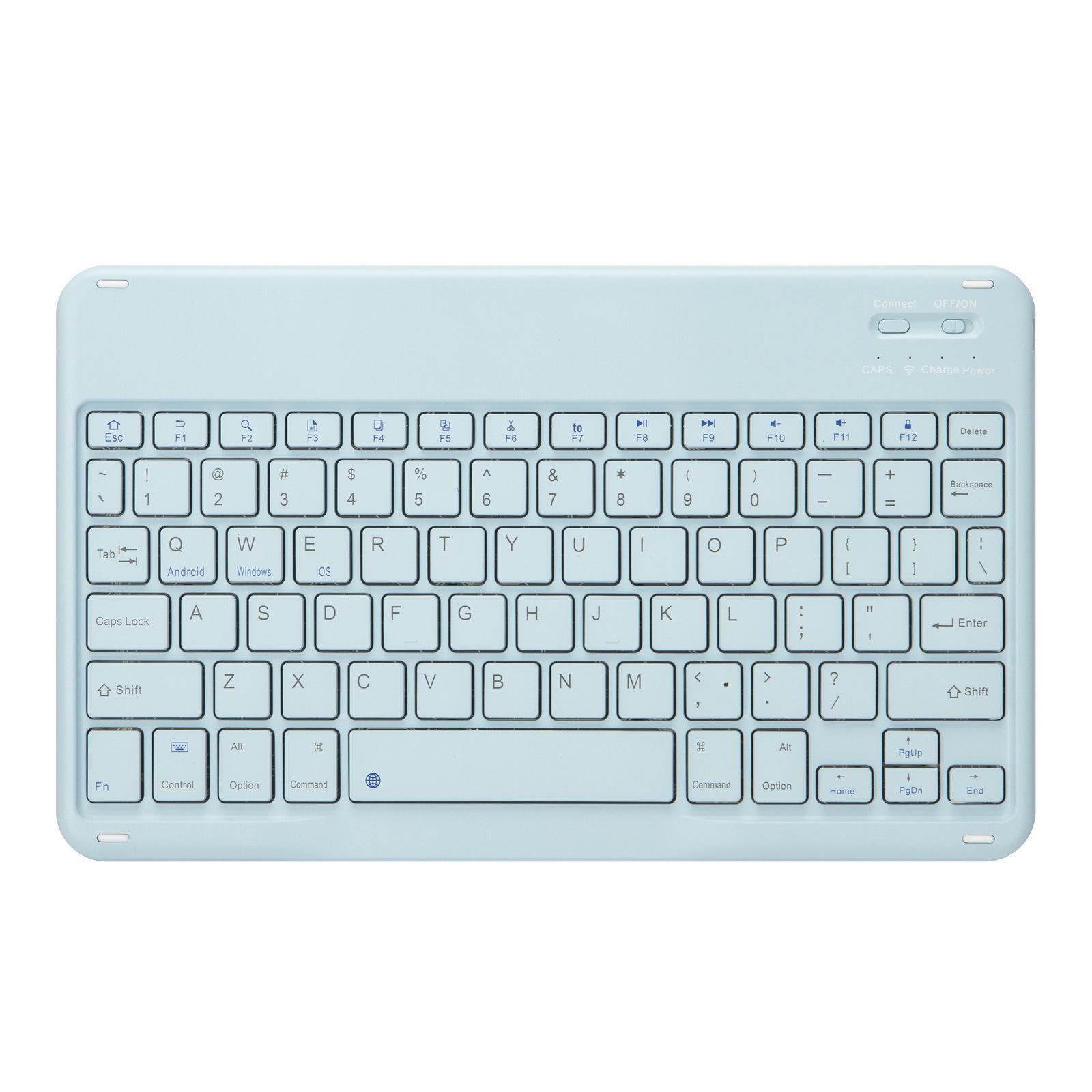 

Thai Bluetooth Keyboard for iPad 9, Magic Keyboard Mini 6, and Wireless Keyboard for Apple, Samsung, Huawei, Xiaomi. 10-inch Bluetooth Keyboard for Three Systems