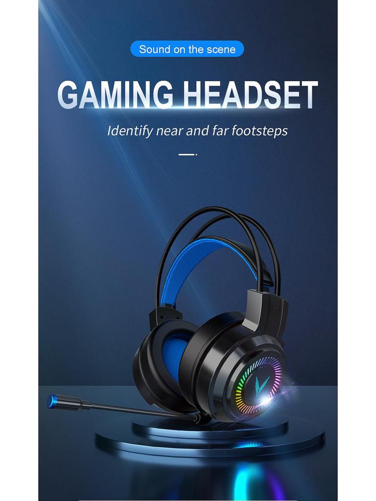 King G58 Wired 7.1 Channel Gaming Headset for PUBG - PC & Laptop Compatible Earphones