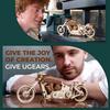 Ugears Bike 70051 Wooden Puzzle, Craft Model, No Glue or Tools Required, for Adults and Men, Vehicles