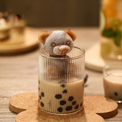 1Pcs Teddy Bear Silicone Mold Ice Cube Bear Mold DIY Ice Cube, Resin, Candle, Chocolate MoldsCute 3D Drink Decoration