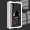 For Xiaomi Poco X8 Pro Case Shining Astronaut Spaceman Bracket Holder Design Soft Plating For Xiaomi Poco X8 Pro Back Cover