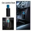 1 Piece Car Lipstick Holder Portable Silicone Small Item Organiser Black for Cosmetics and Accessories Organiser Holder Unisex