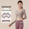 Colorblock Seamless Quick-Dry Yoga Set: Breathable Nude Feel Sportswear for Women