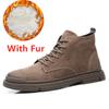 Fashion All-match Men Leather Shoes High Top Man Trainers Casual Mens Walk Footwear Warm Winter Boots Luxury Brand Vulcanized Sneakers