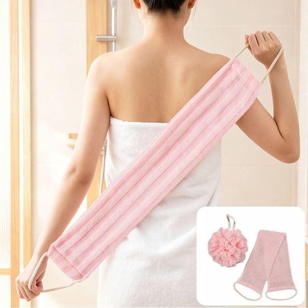 Dead Skin Remover Exfoliating Back Scrubber Household Body Wash Cloth Set Back Cleaning