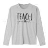 Teacher T Shirt Women Teach Love Inspire Funny Teaching s Kindness Print Tops vintage Washed Breathable Soft Comfortable Unisex
