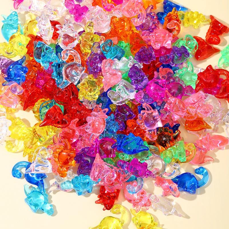 Childrens Dinosaur Gem Toy Acrylic Diamond Seven Color Imitation Crystal Gemstone