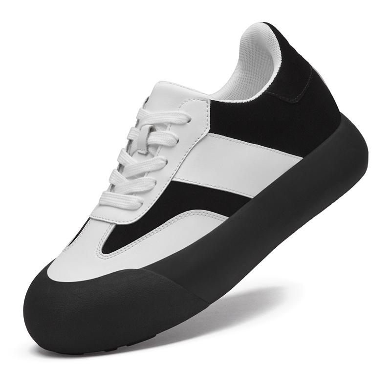 Brand Lace Up Men&Women's Casual Sneakers Thick Platform Lift Shoes Outdoor Walking Elevator Shoes 7cm Height Increase