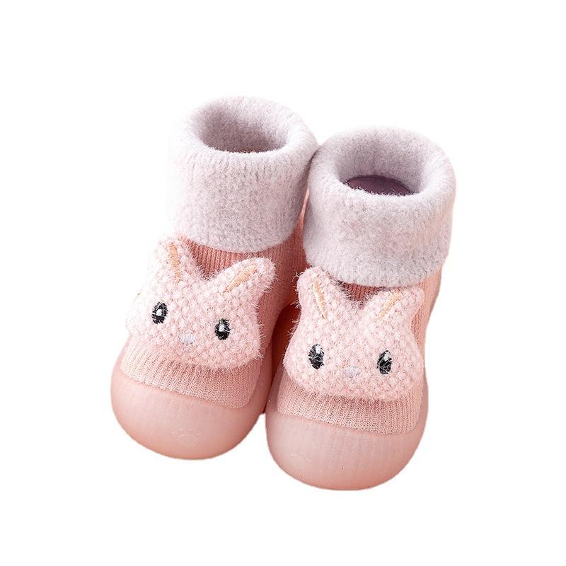 Winter thickened baby socks winter baby soft bottom indoor non-slip children's shoes toddler shoes