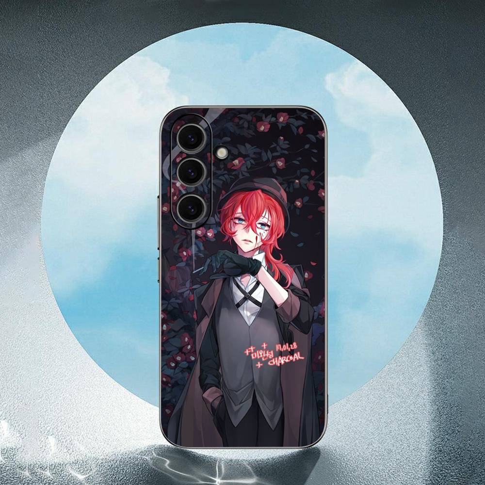 Japan Anime Bungou Stray Dogs Dazai Osamu For Samsung Galaxy S23 S24 S25 Ultra S22 Plus S21 Black Soft Case Waterproof Soft Case