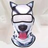 3D Animal Print Full Face Mask Ice Silk Cooling Face Mask Cooling Balaclava Mask  For Skiing
