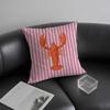 Ocean Life Theme Striped Cushion Cover Pillowcase Ultra Soft Skin Friendly Fabric Cloud Like Comfort & Concealed Zipper