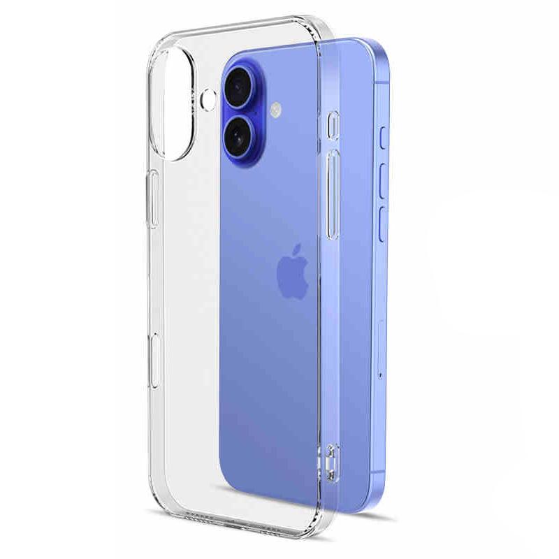 Ультратонкий силиконовый мягкий чехол для iPhone 16 Pro Max Plus, кристально чистый прозрачный чехол для всей камеры 16pro Promax 16plus For iPhone 16