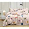 350TC Glace Cotton Wedding Comforter Set Double Bed King Size with 1 Bedsheet Flat and 2 Pillow Covers AC Duvet II 4 Pc