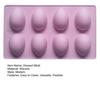 Molde de Silicona para Hornear Huevo de Pascua Molde Flexible Antiadherente para Chocolate Pastel Pudín Gelatina Reutilizable Fácil Desmoldeo Herramienta para Hacer Postres Jabón Casero