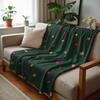 Retro Multicolor Star Cartoon Anime Print Flannel Blanket Soft Warm Throw for Kids Bedroom Sofa Christmas Office Car
