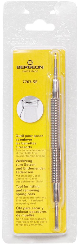Bergeon Watch Strap Replacement Tool, New Spring Bar Remover, Double Y-End, BE7767-SF, Officially Imported