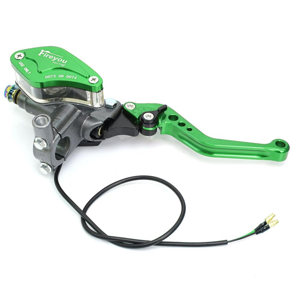 Motorcycle Hydraulic Brake Clutch Lever Pump Front Master Cylinder for Motocross Dirt Pit Bike ATV Quad Moped Buggy Go Kart