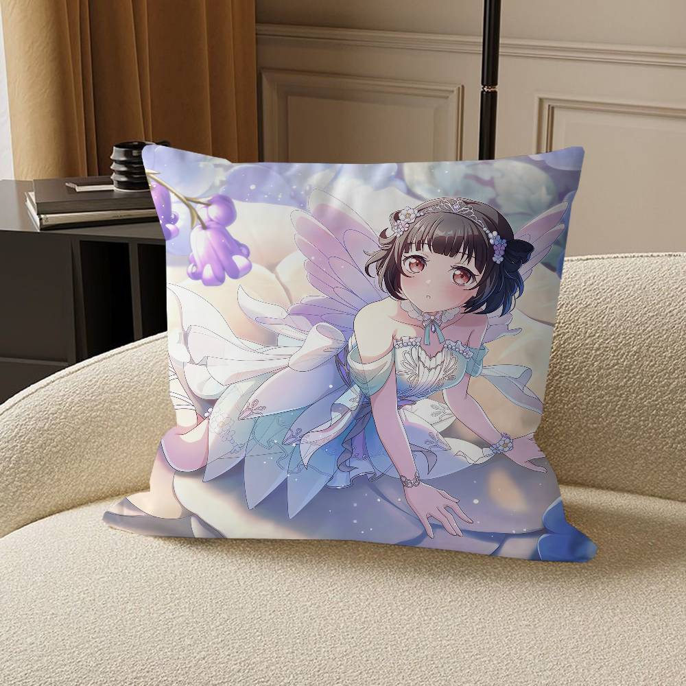 

Rimi Ushigome Наволочка для подушки Декоративная наволочка Чехол для подушки с принтом для дивана 12x12Inch