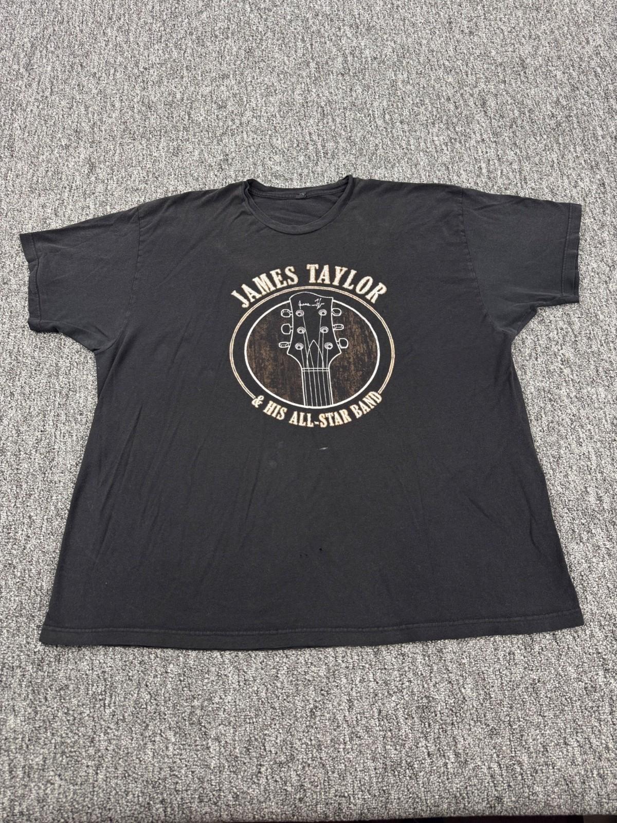 James Taylor Shirt Adult 2XL All Star Band Before This World 2016 Tour Crewneck Unisex T-Shirt XXXL