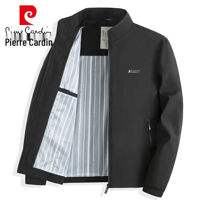 Pierre Cardin Men's Stand-Collar Business Casual Jacket